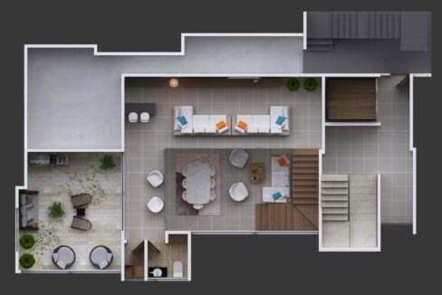 O21 _ Penthouse _ Segundo Nivel _ Planta 3D